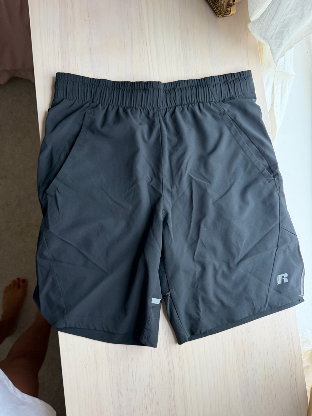 Russell Men's Black Athletic Shorts